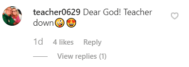 Fan's comment on Donnie Wahlberg's post. | Source: Instagram/donniewahlberg