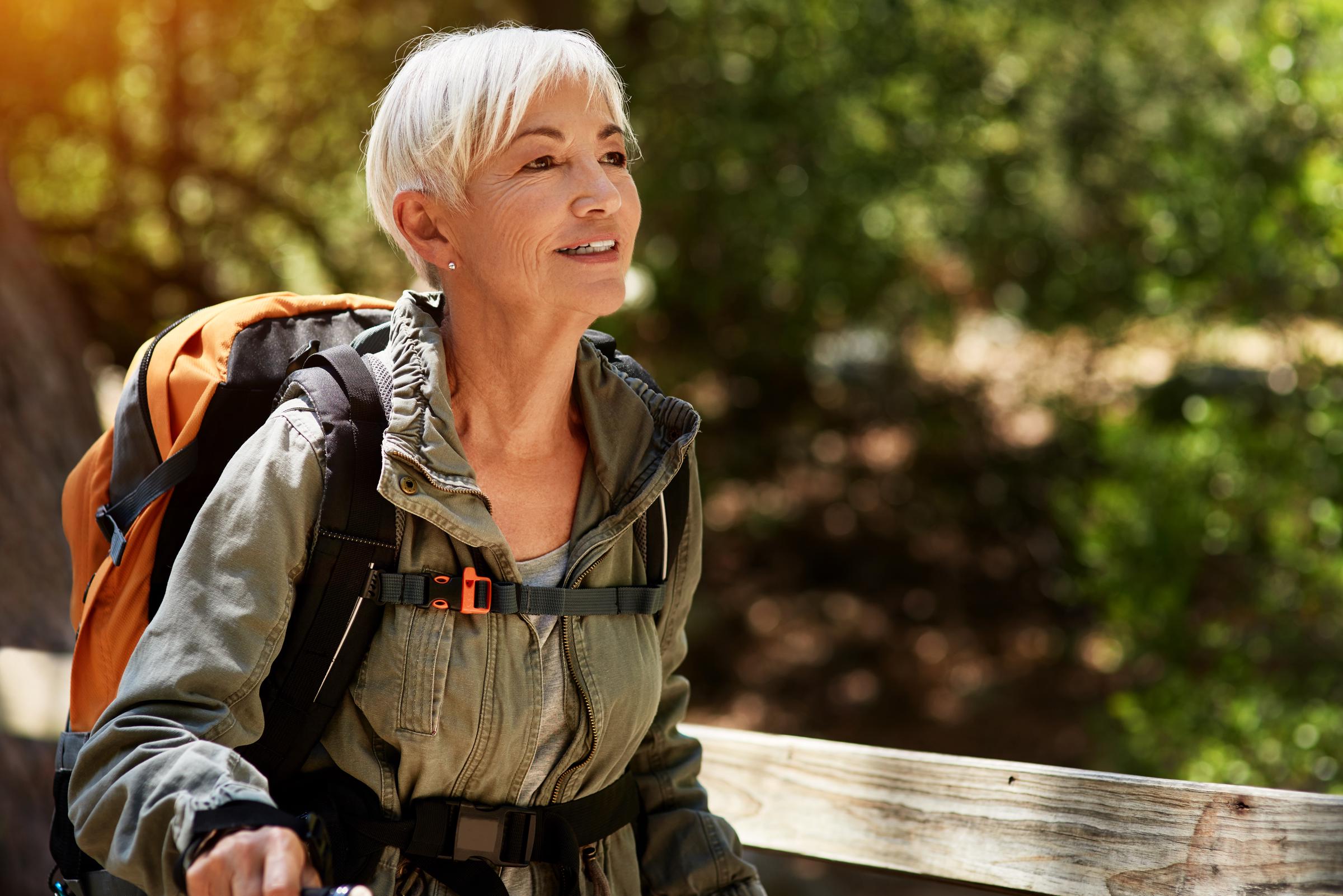 Senior woman hiking | Source: Getty Images