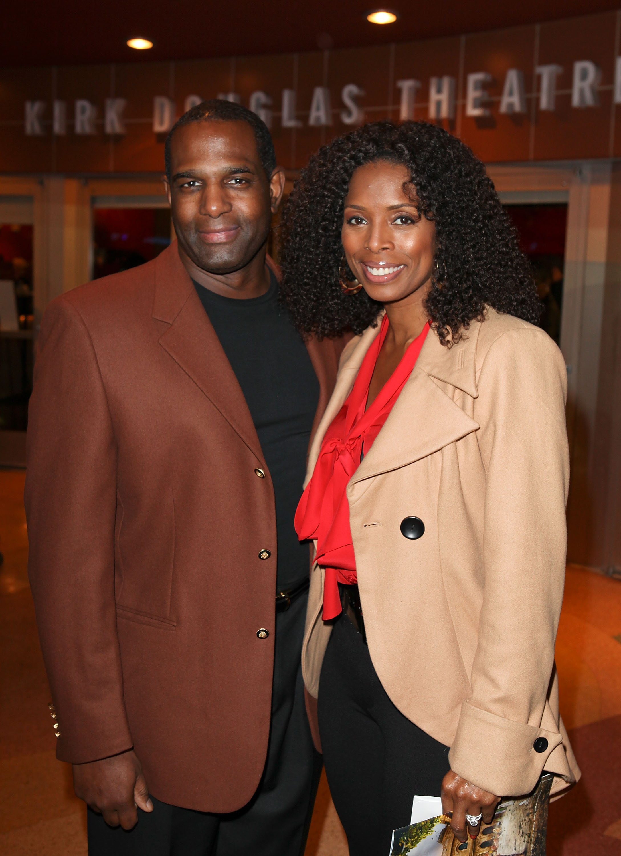 Keith Douglas and Tasha Smith at the opening night performance of Ebony Repertory Theatre's production of "A Raisin in the Sun" on January 1, 2012 in Culver City, California. | Source: Getty Images