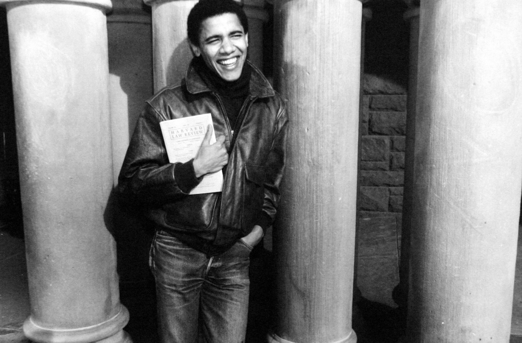 Barack Obama as student at Harvard university, c. 1992 | Photo: GettyImages