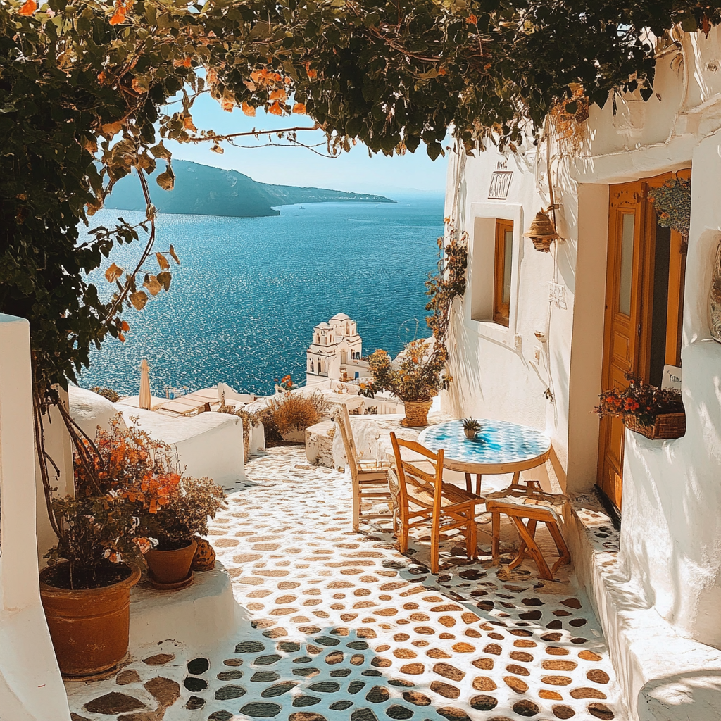 A Greece-inspired image | Source: Midjourney