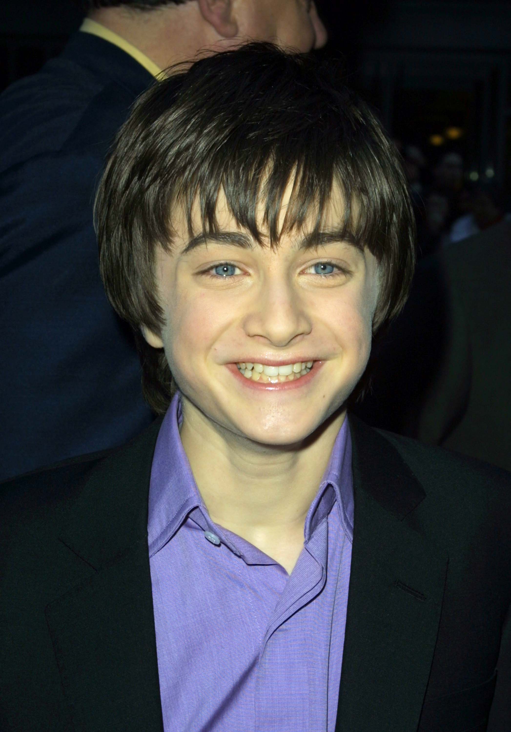 Daniel Radcliffe at the New York premiere of "Harry Potter and The Sorcerer's Stone" on November 11, 2001. | Source: Getty Images