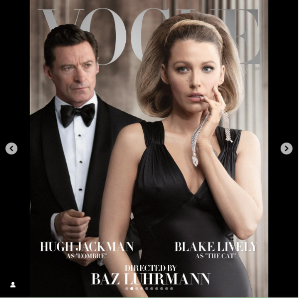 A photo of Blake Lively and Hugh Jackman on the cover of Vogue Magazine posted on August 8, 2024 | Source: Instagram/blakelively