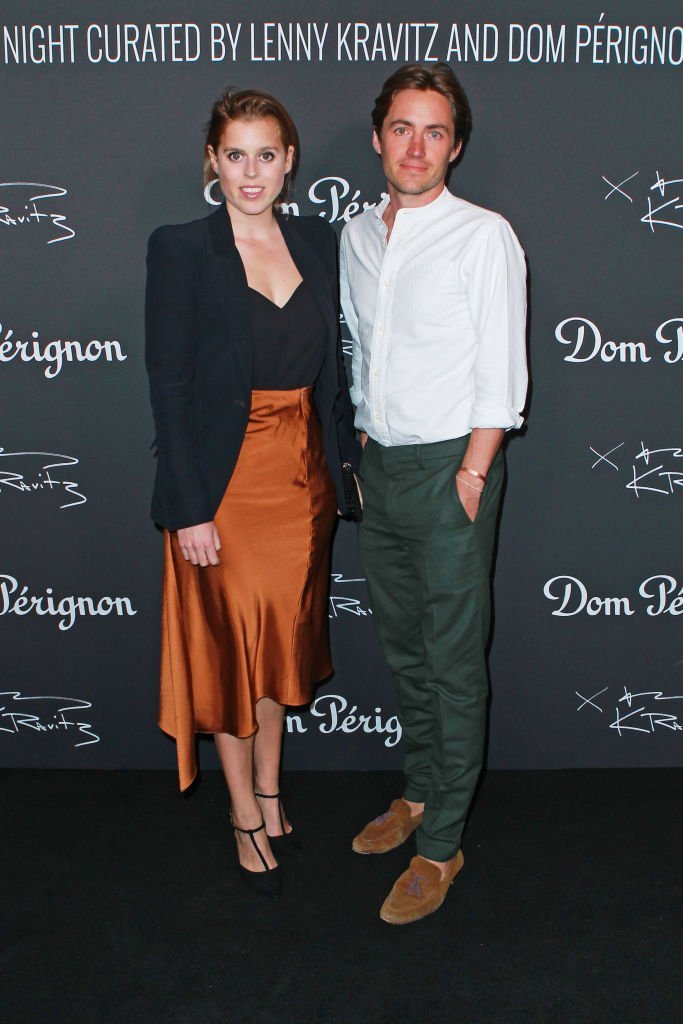 Princess Beatrice of York and Edoardo Mapelli Mozzi attend the Lenny Kravitz & Dom Perignon 'Assemblage' exhibition, the launch Of Lenny Kravitz' UK Photography Exhibition. | Photo: Getty Images