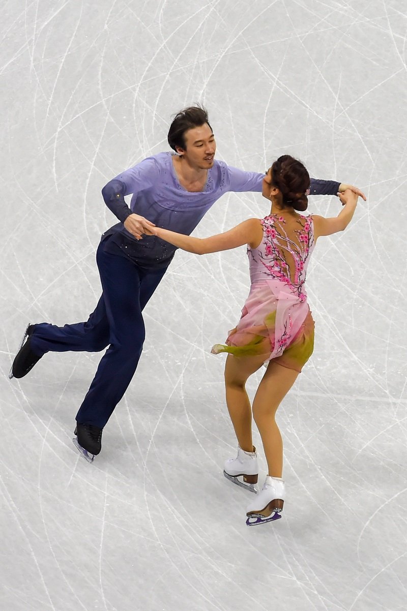 Kana Muramoto and Chris Reed on February 20, 2018 in PyeongChang, South Korea | Photo: Getty Images