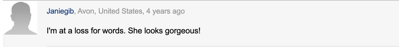 A Daily Mail reader comments on Helen Mirren’s viral photo. | Source: Daily Mail