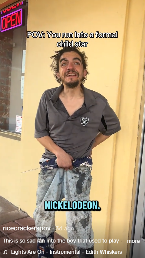 Tylor Chase is seen in California by a fan on Monday, 22 December 2025. | Source: TikTok/ricecrackerspov