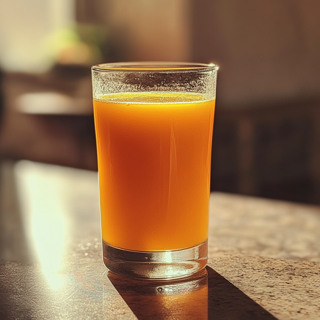 A glass of juice | Source: Midjourney