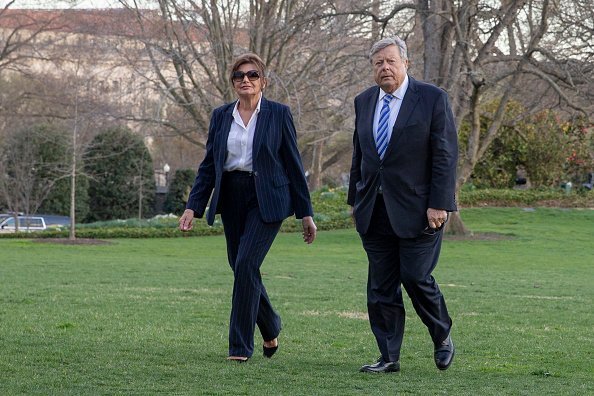 Amalija Knavas and Viktor Knavas at the White House in Washington, D.C., U.S., on March 31, 2019 | Photo: Getty Images