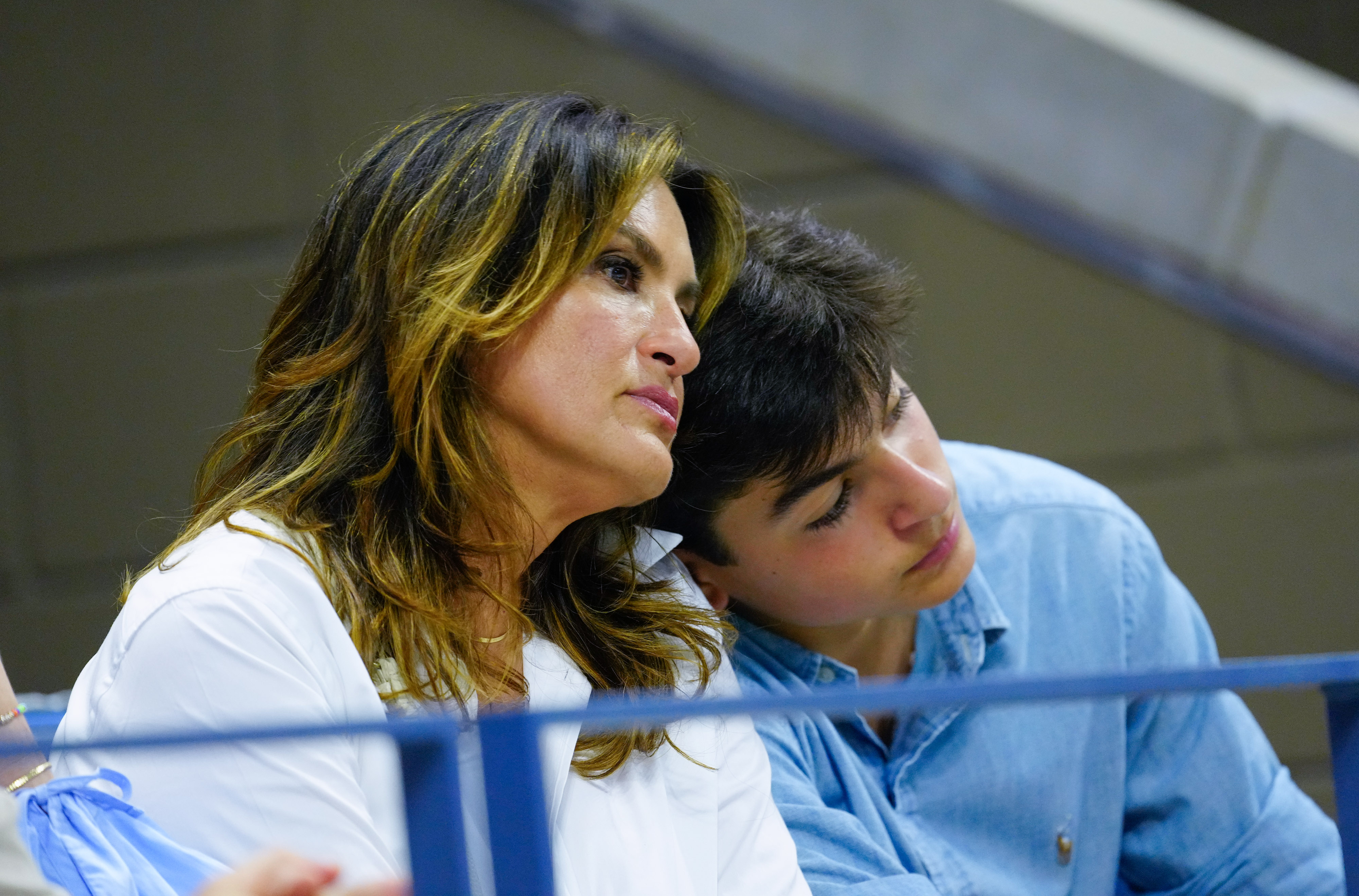 Mariska Hargitay and her son August Hermann in New York in 2023 | Source: Getty Images