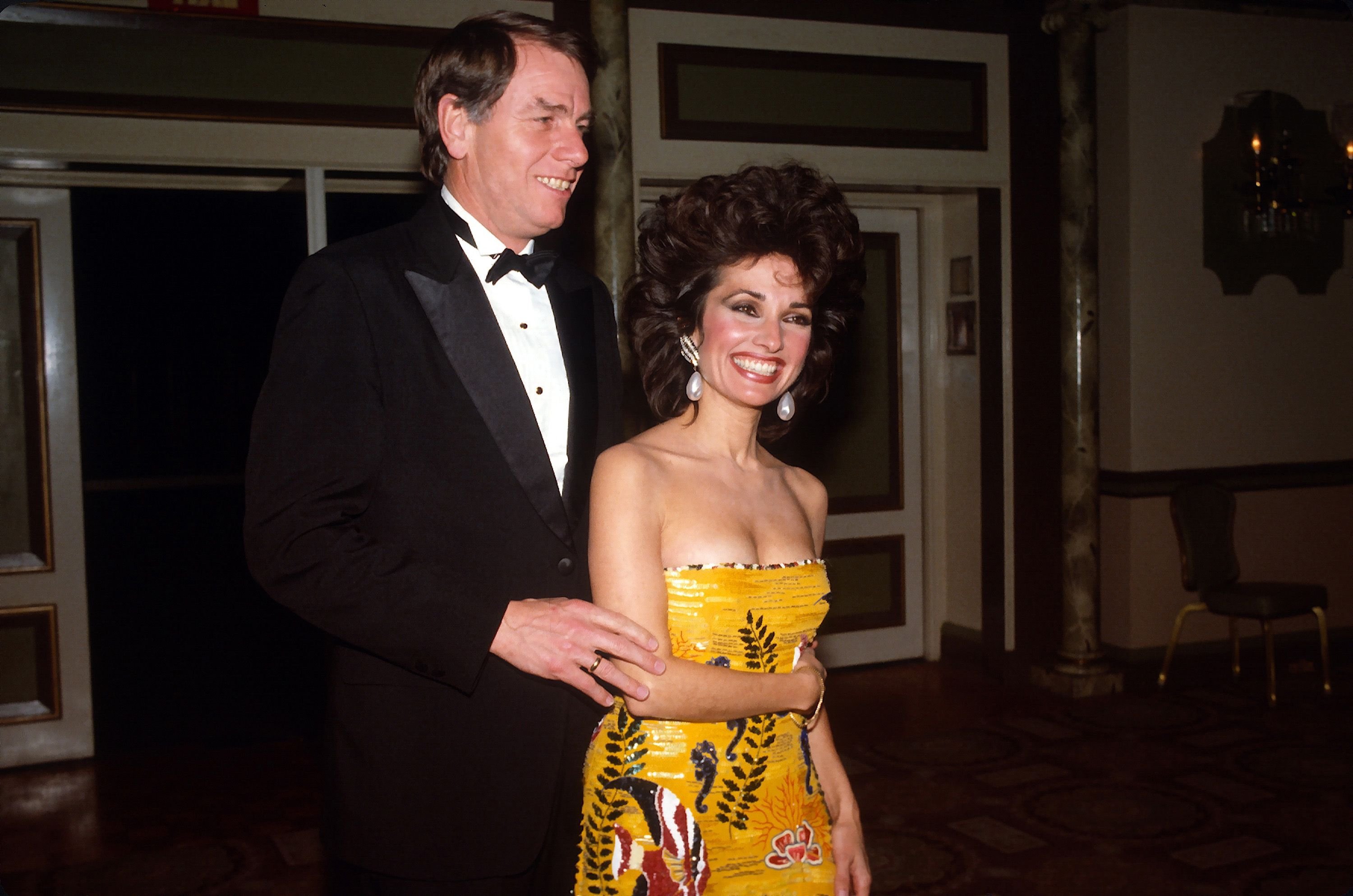 Helmut Huber and Susan Lucci photographed at Night of 100 Stars event on March 8, 1982, in New York City. | Source: Yvonne Hemsey/Getty Images