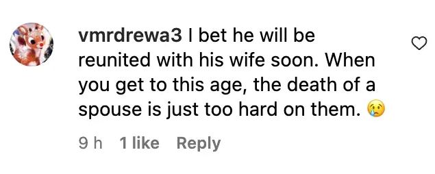 User comment about former U.S. President Jimmy Carter, dated November 28, 2023 | Source: Instagram/people