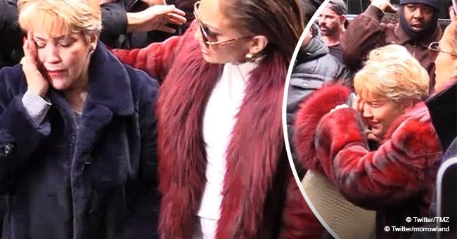 Jennifer Lopez’s mom gets an elbow in the face from autograph seeker while greeting fans 