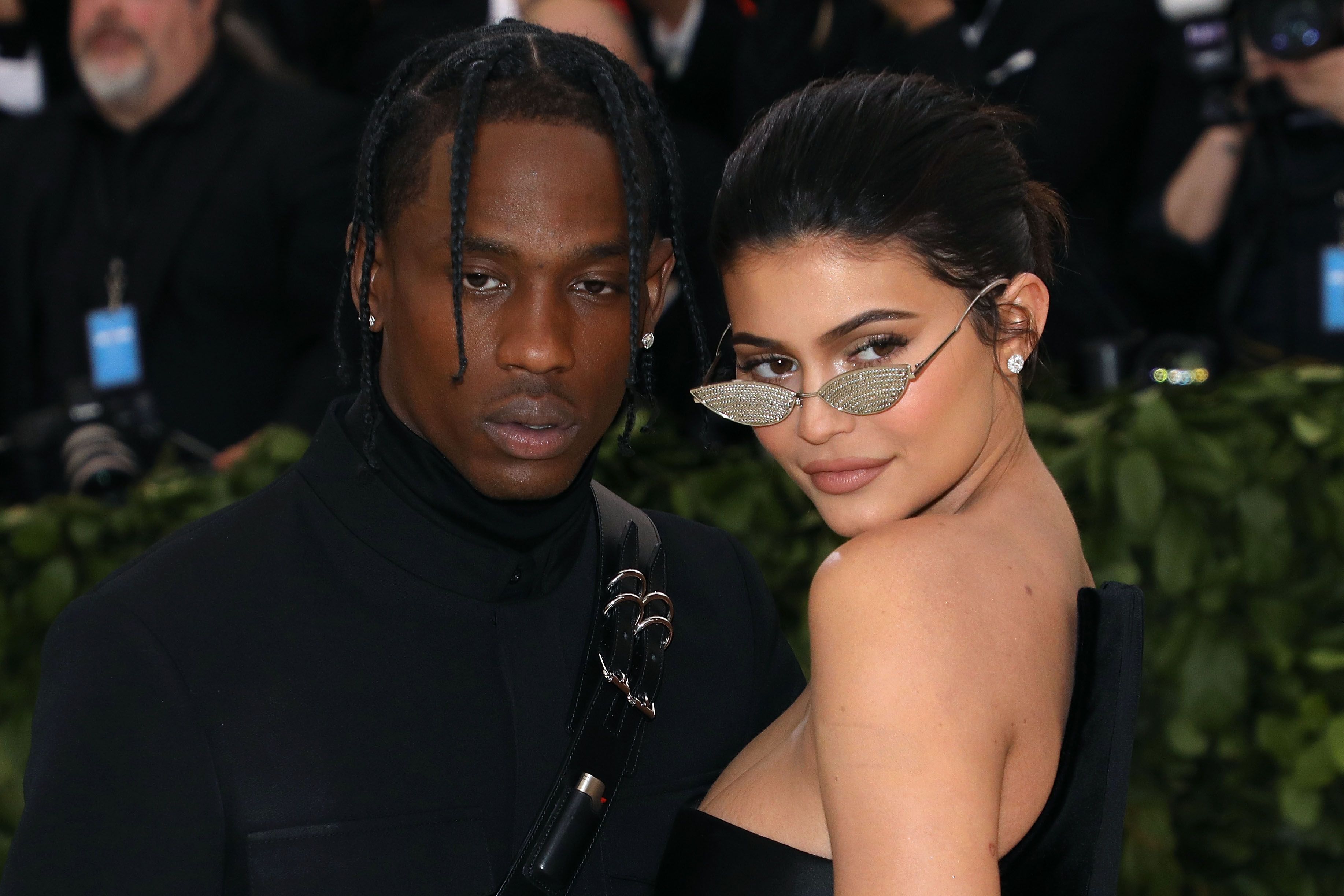 Travis Scott and Kylie Jenner at the "Heavenly Bodies: Fashion & the Catholic Imagination" on May 7, 2018 in New York City | Photo: Getty Images