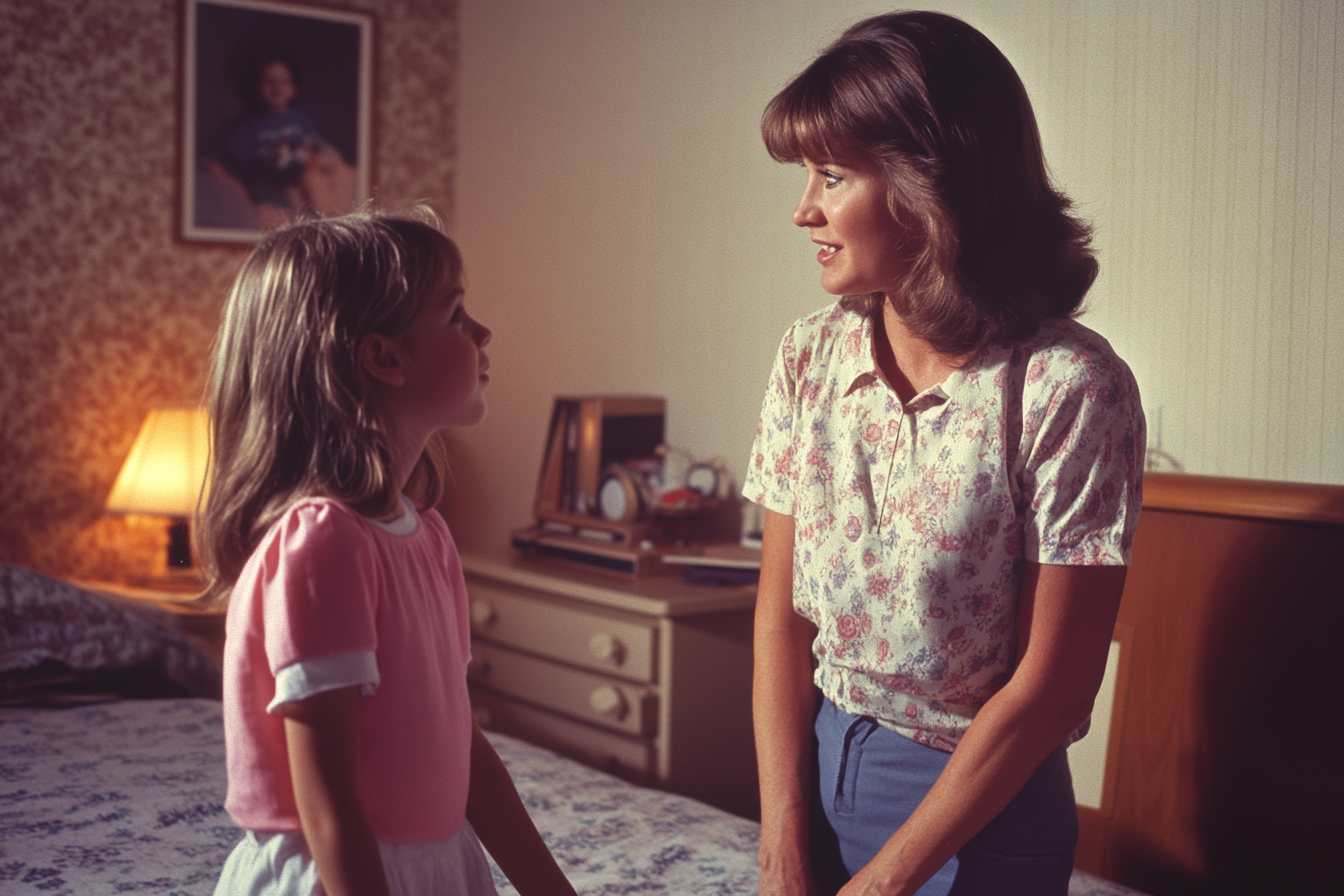 A woman speaking to her daughter | Source: Midjourney