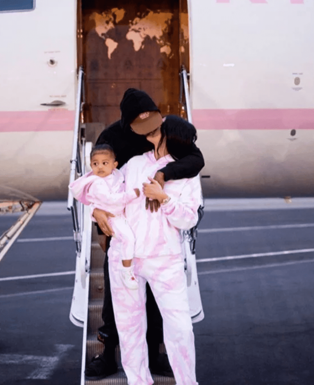 Travis Scott, Kylie Jenner and Stormi Webster. | Source: Instagram/kyliejenner