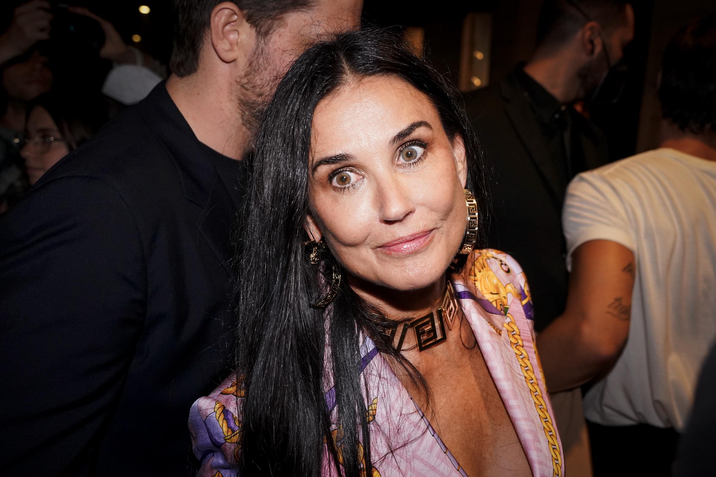 Demi Moore attends the Fendace collection launch party in Milan, Italy on September 26, 2021 | Source: Getty Images