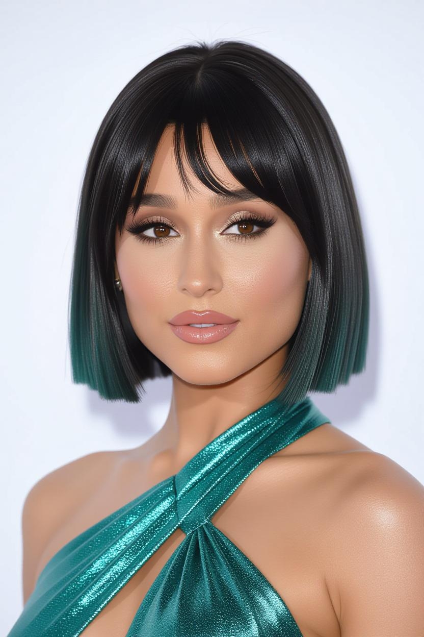 An AI-generated image of Ariana Grande with a different hairstyle | Source: Grok