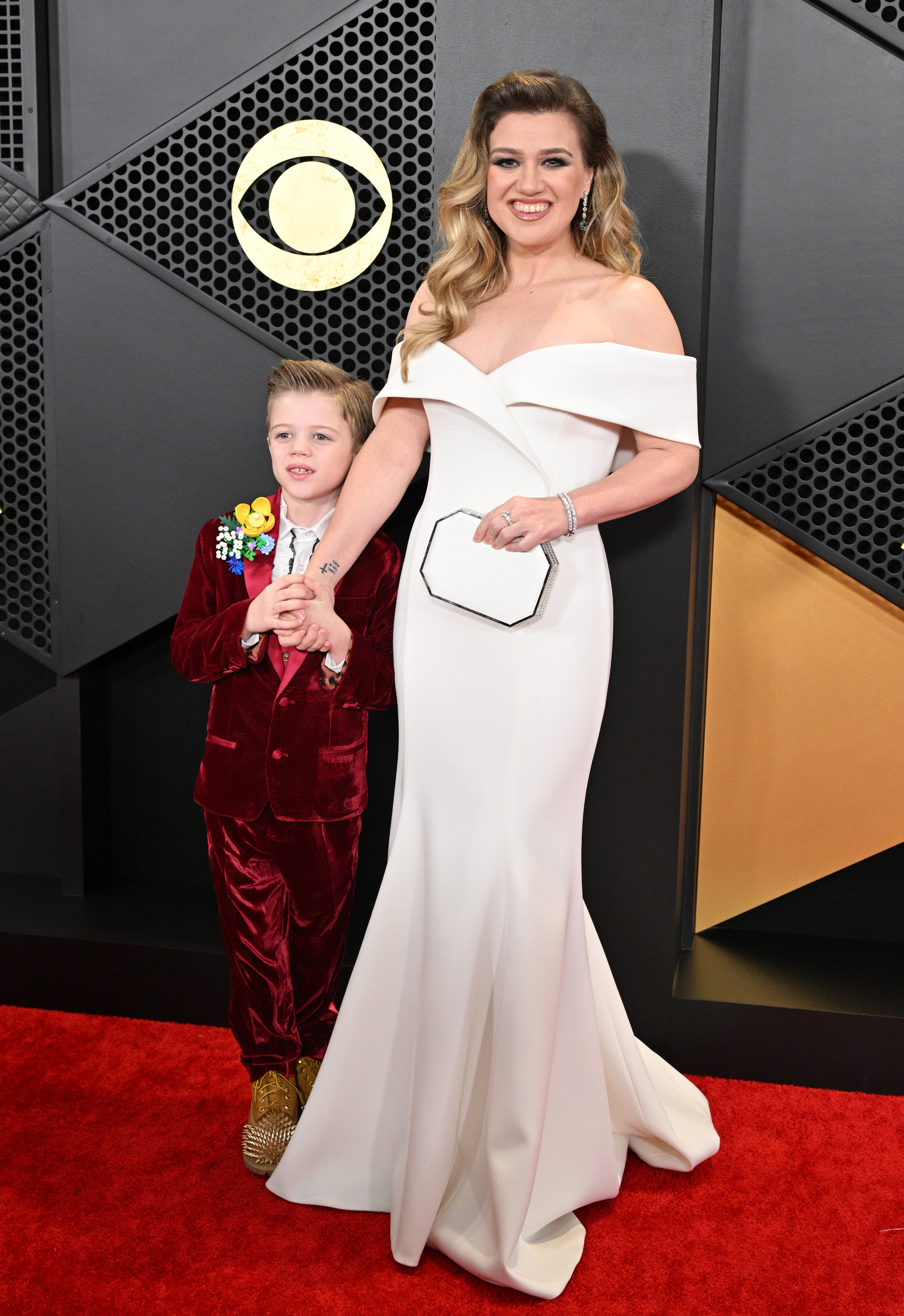 Remy Blackstock and Kelly Clarkson attend the 66th GRAMMY Awards at Crypto.com Arena in Los Angeles, California, on February 4, 2024 | Source: Getty Images