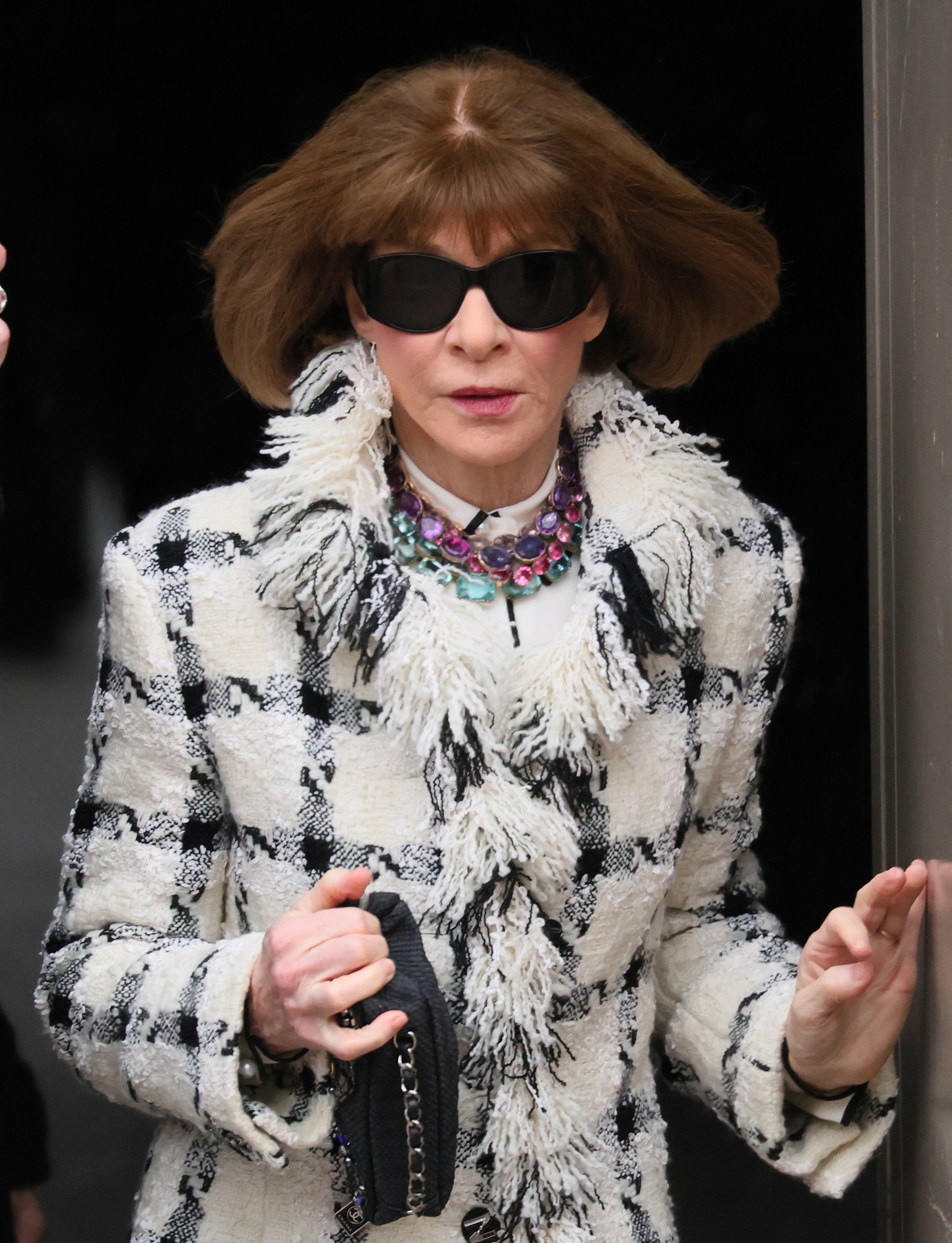 Anna Wintour attends Chanel Haute Couture Week Spring/Summer show as part of Paris Fashion Week on January 27, 2026 in Paris, France | Source: Getty Images