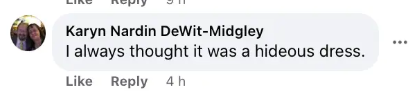A comment about Paltrow's infamous dress posted on Facebook on June 16, 2023 | Source: Facebook.com/People