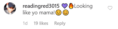 A screenshot of a fan's comment on Jada Pinkett Smith's new look. | Photo: Instagram/jadapinkettsmith