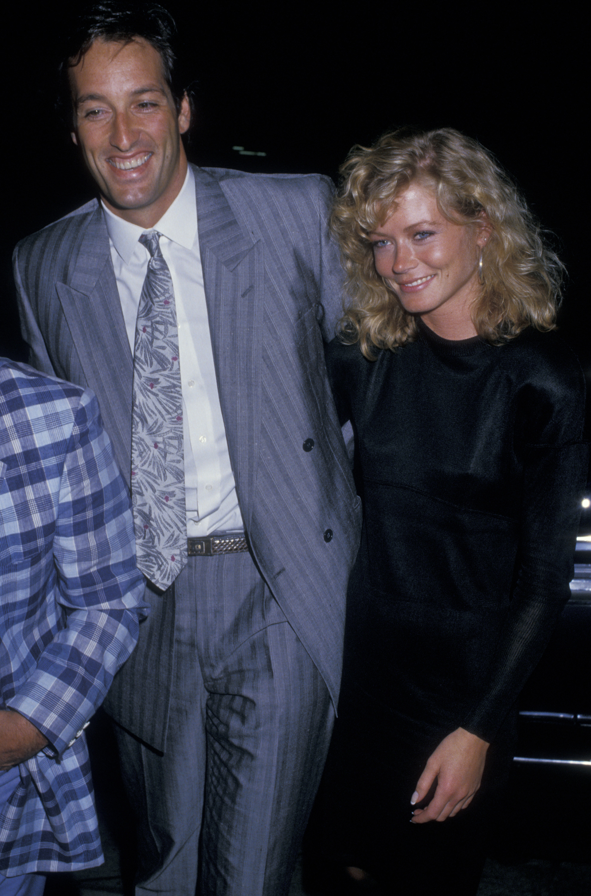 Paul Robbio and the Hollywood star photographed on August 24, 1987, at Spago Restaurant in West Hollywood, California. | Source: Getty Images