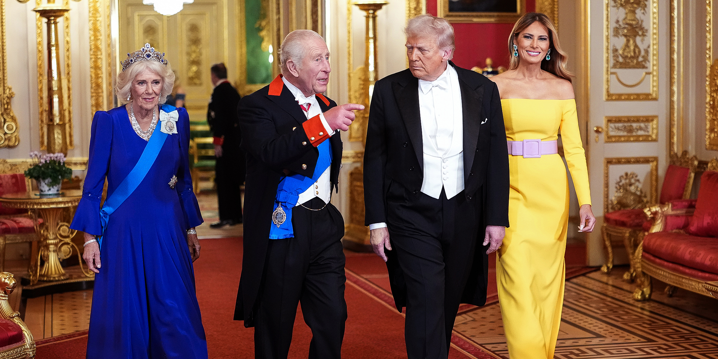 Queen Camilla, King Charles III, President Donald Trump, and First Lady Melania Trump | Source: Getty Images
