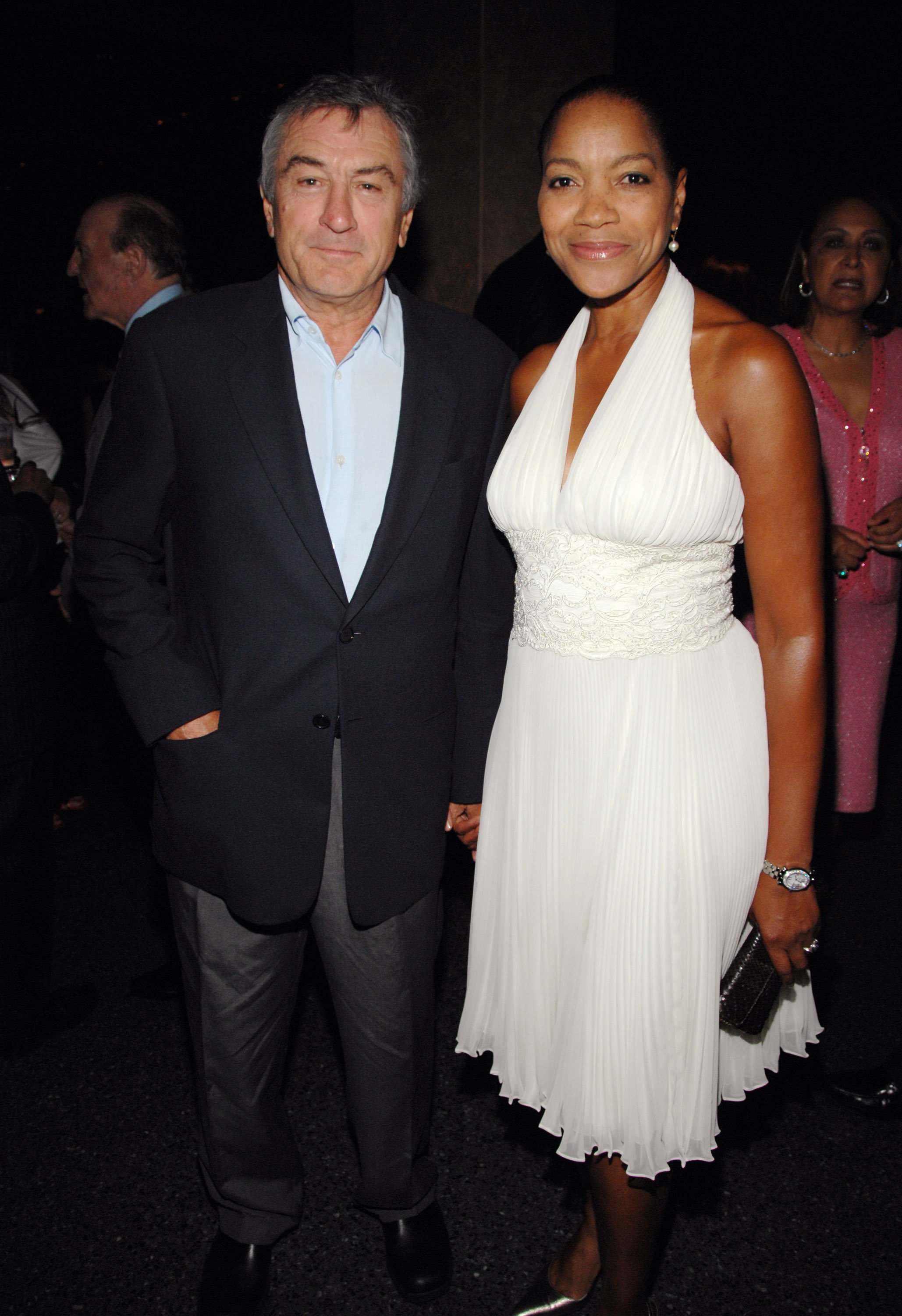 Robert De Niro and Grace Hightower during Tony Bennett's 80th Birthday Party - Inside in New York City, New York, United States | Source: Getty Images 