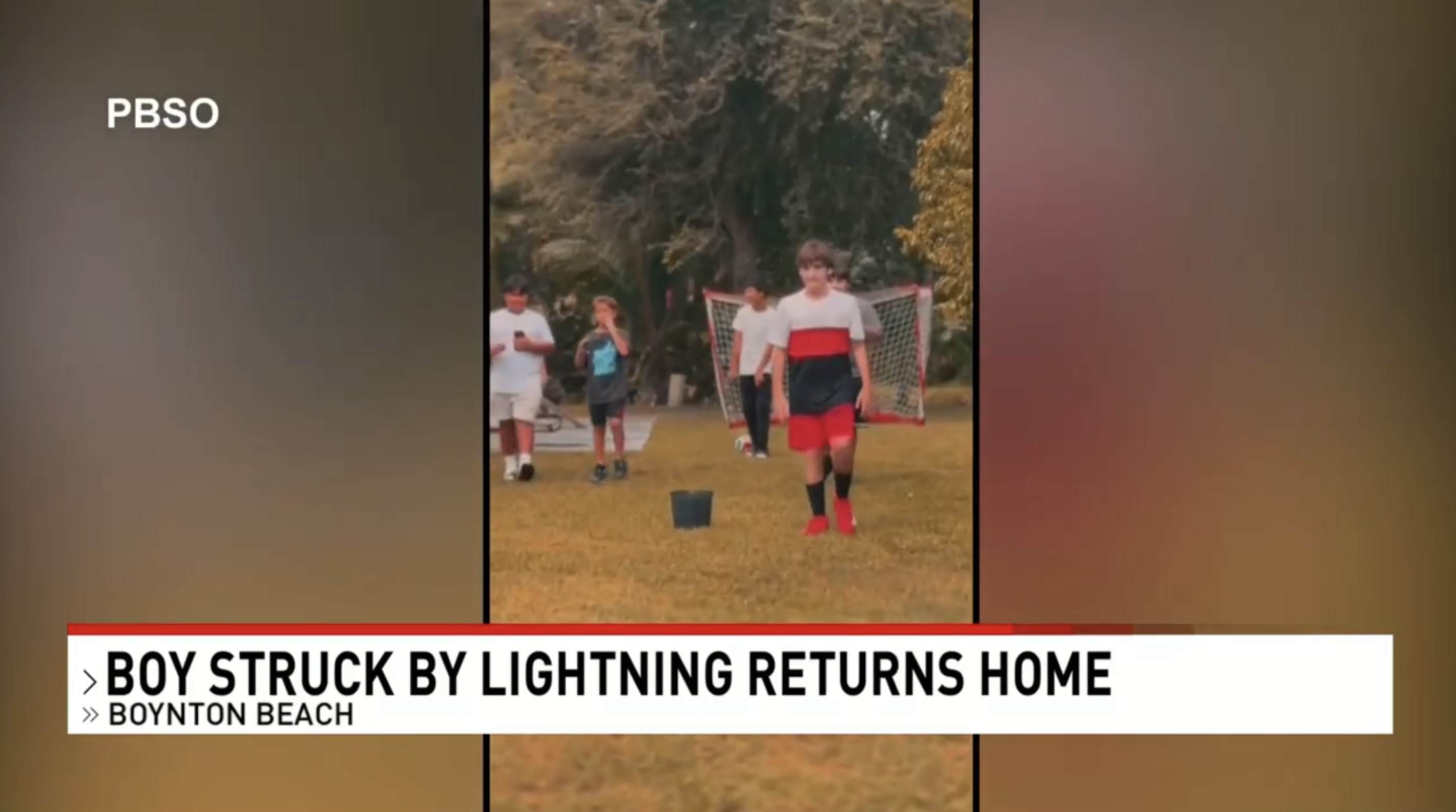 14-year-old Kevin on the soccer field in a video shared by the Palm Beach Sheriff's Office | Source: youtube/cbs12news