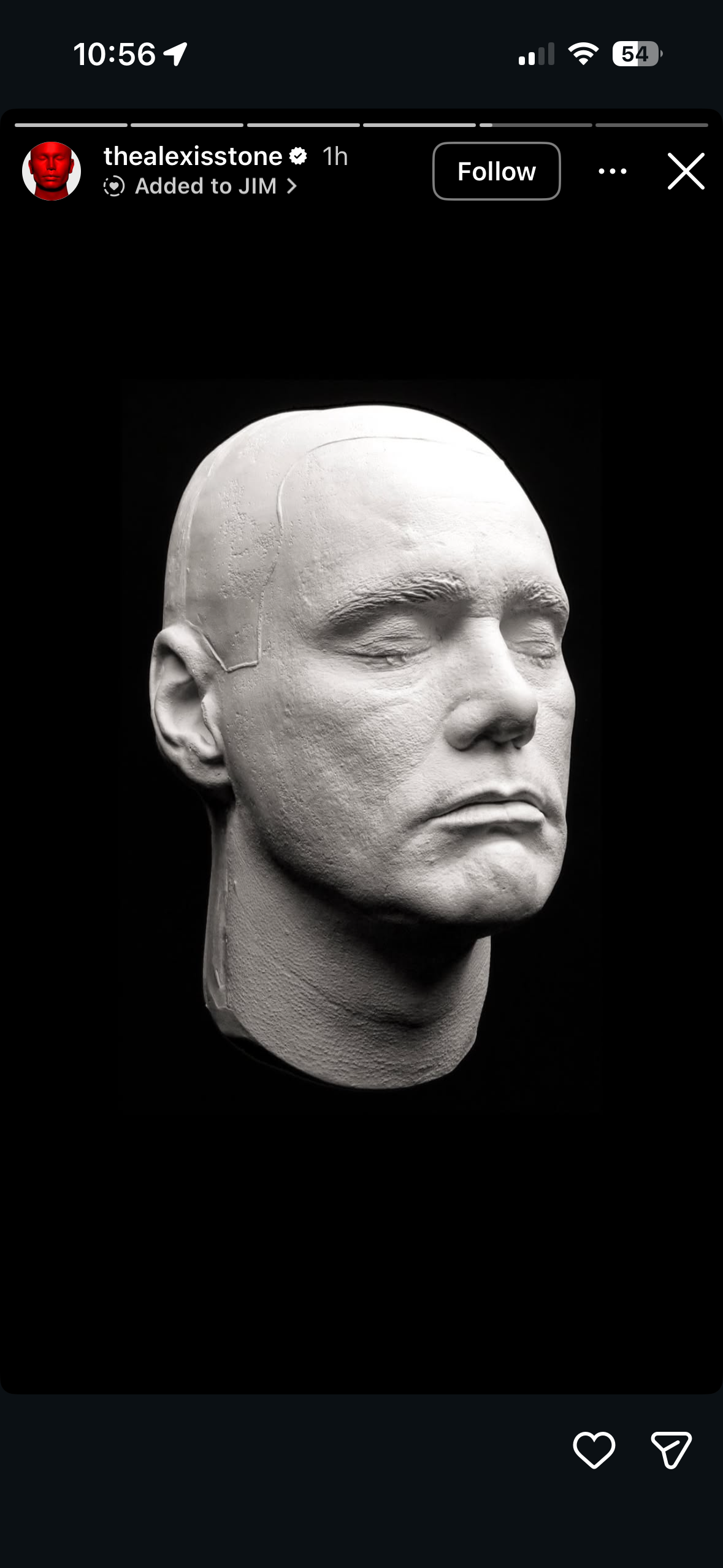 A photo of a mask posted on Alexis Stone's Instagram story | Source: Instagram/thealexisstone