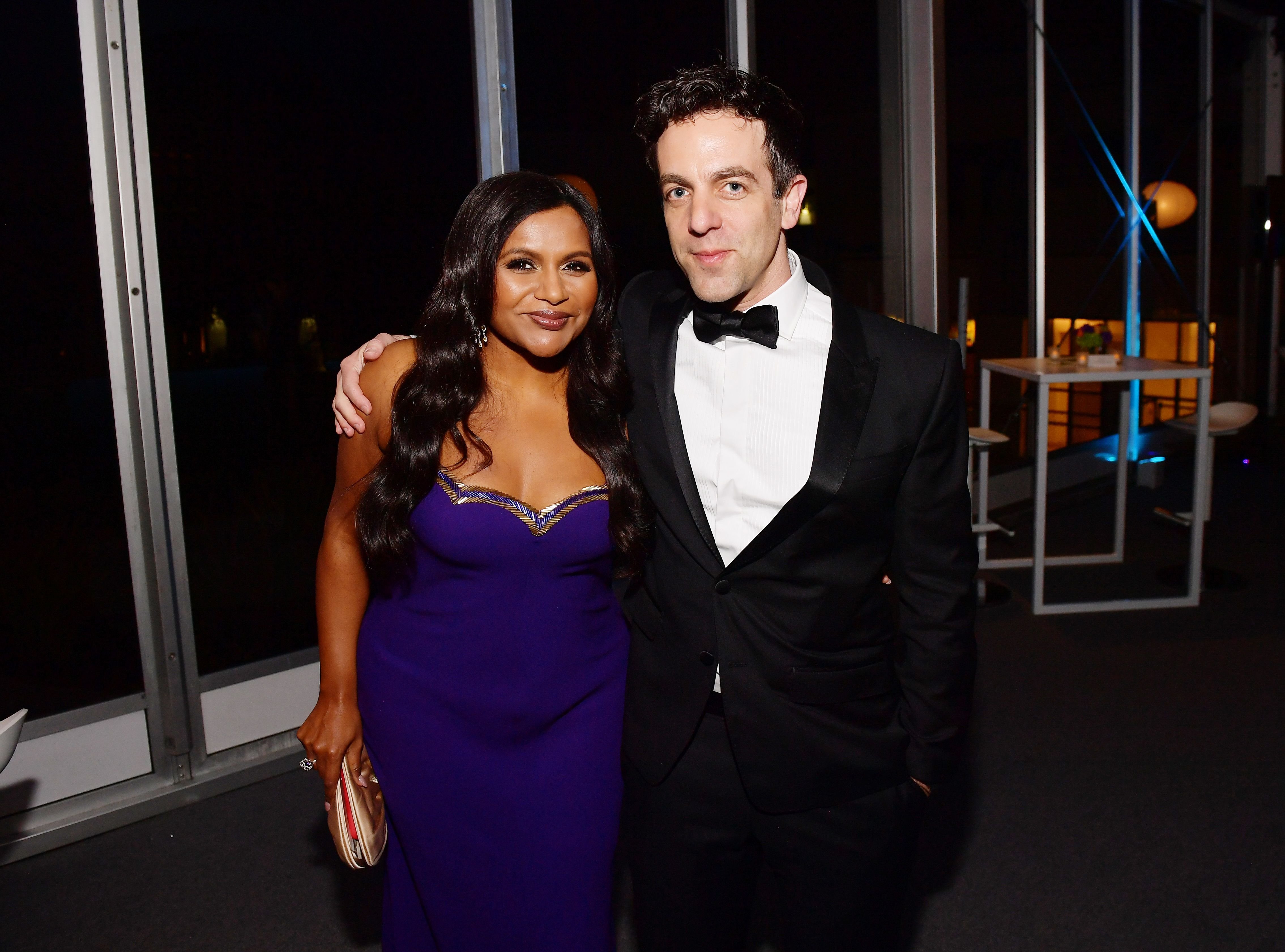 Mindy Kaling and B. J. Novak at the 2020 Vanity Fair Oscar Party in Hollywood | Source: Getty Images