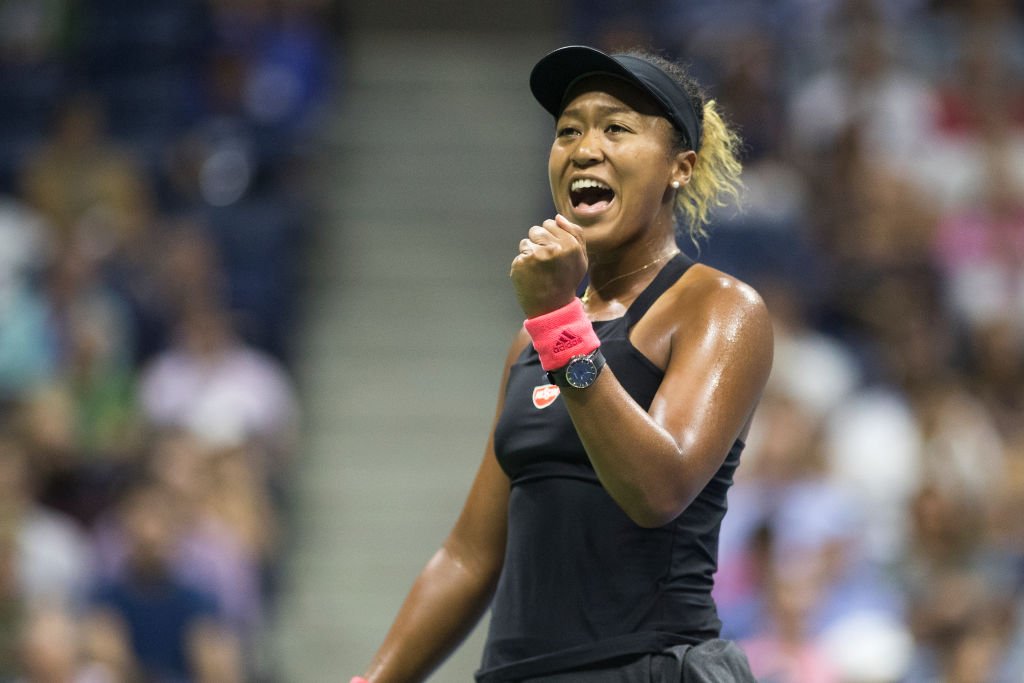 Tennis champion Naomi Osaka celebrates victory during the 2018 US Open Tennis Tournament on September 8, 2018. | Photo: Getty Images