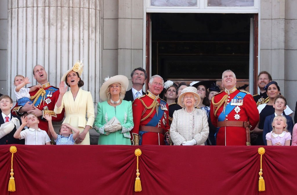 Members of The British Royal Family during Trooping The Colour. | Photo: Getty Images