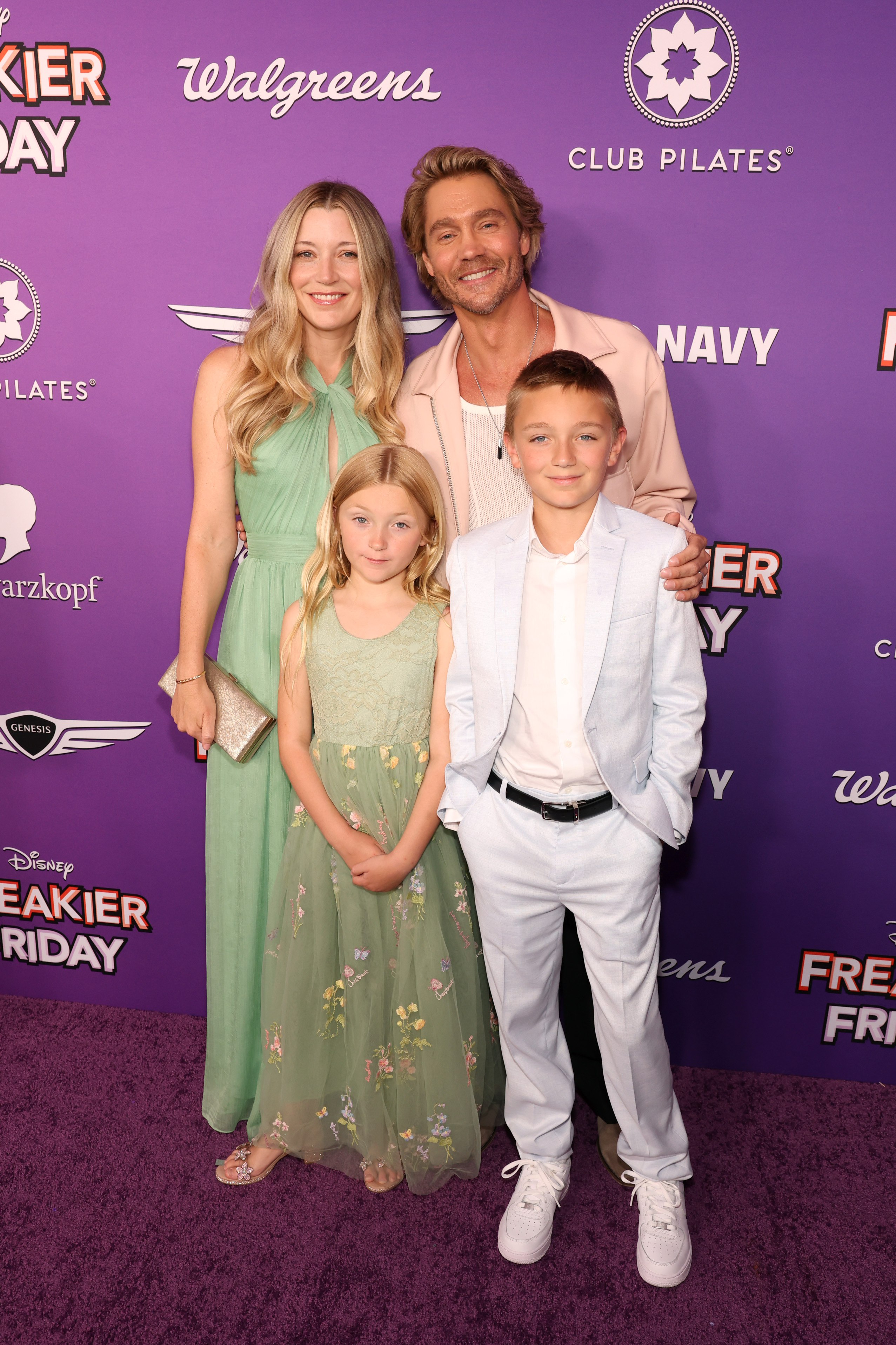 Chad Michael Murray and his family at the "Freakier Friday" Los Angeles Premiere at El Capitan Theatre on July 22, 2025 | Source: Getty Images