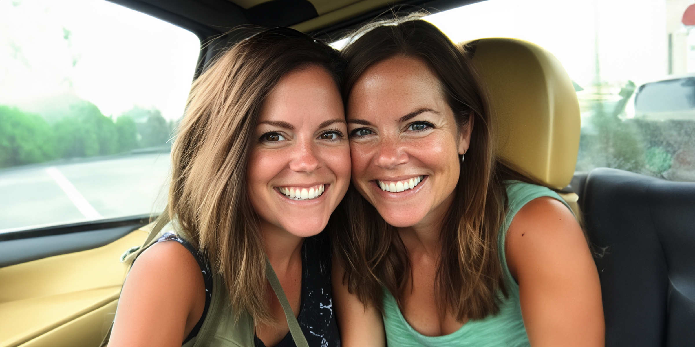 Two women in a car | Source: 