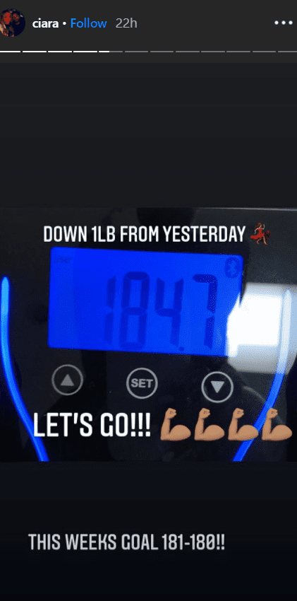 Ciara shares the progress of her weight loss in September 2020 | Photo: Instagram/ciara