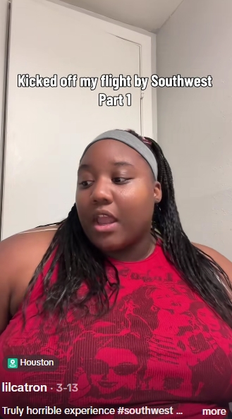 Despite the distressing experience, Catron used her platform to urge plus-size women to "always live boldly and unashamed." | Source: TikTok/@lilcatron