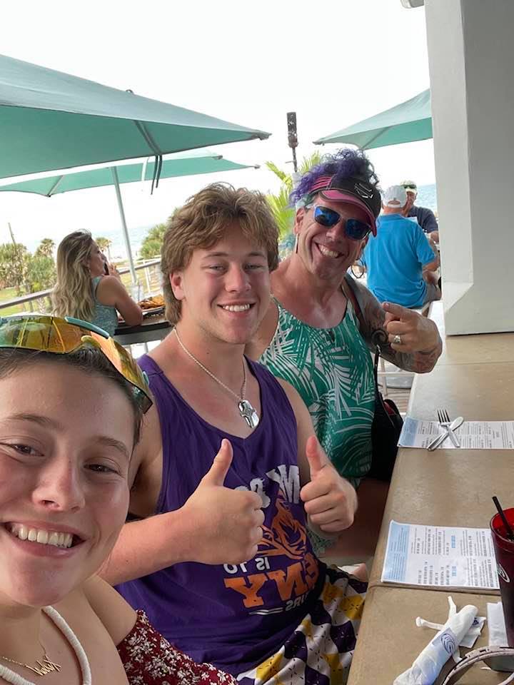 Robert Dorgan with his sons Colin and Aidan, dated June 2021 | Source: Facebook/roberta.esposito.78490