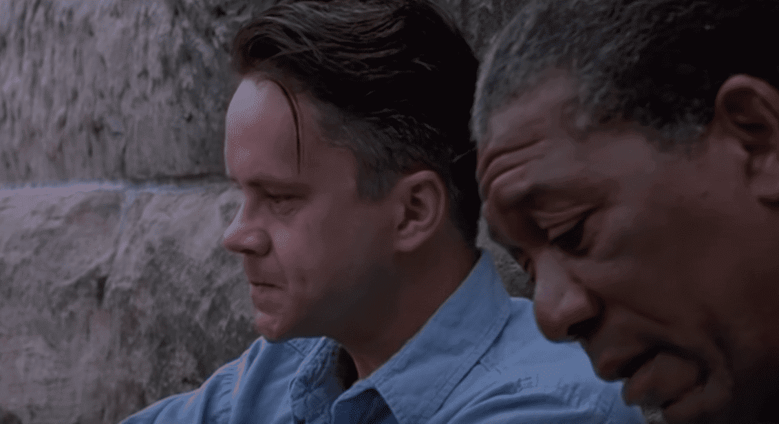 Tim Robbins and Morgan Freeman in the movie "The Shawshank Redemption." | Source: YouTube/YouTube Movies
