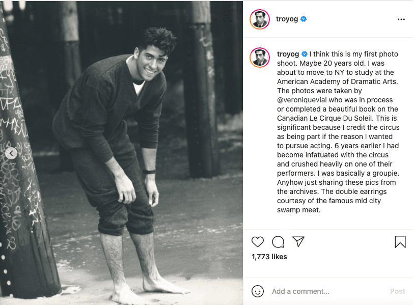 Troy Garity in one of the slideshows from a throwback shared on Instagram in March 2021. | Image: Instagram/ troyog. 
