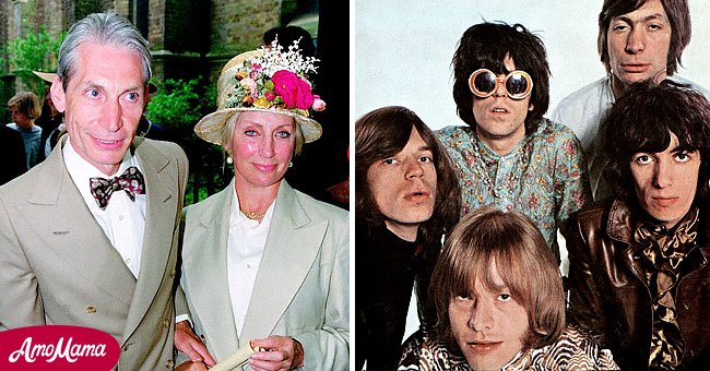 Charlie Watts and Shirley Ann Shepherd posing for a picture | Photo: Getty Images