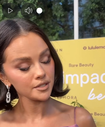 Selena Gomez is seen at her 2025 Rare Impact Fund Benefit, as seen from a video dated October 29, 2025. | Source: Facebook Reel/People