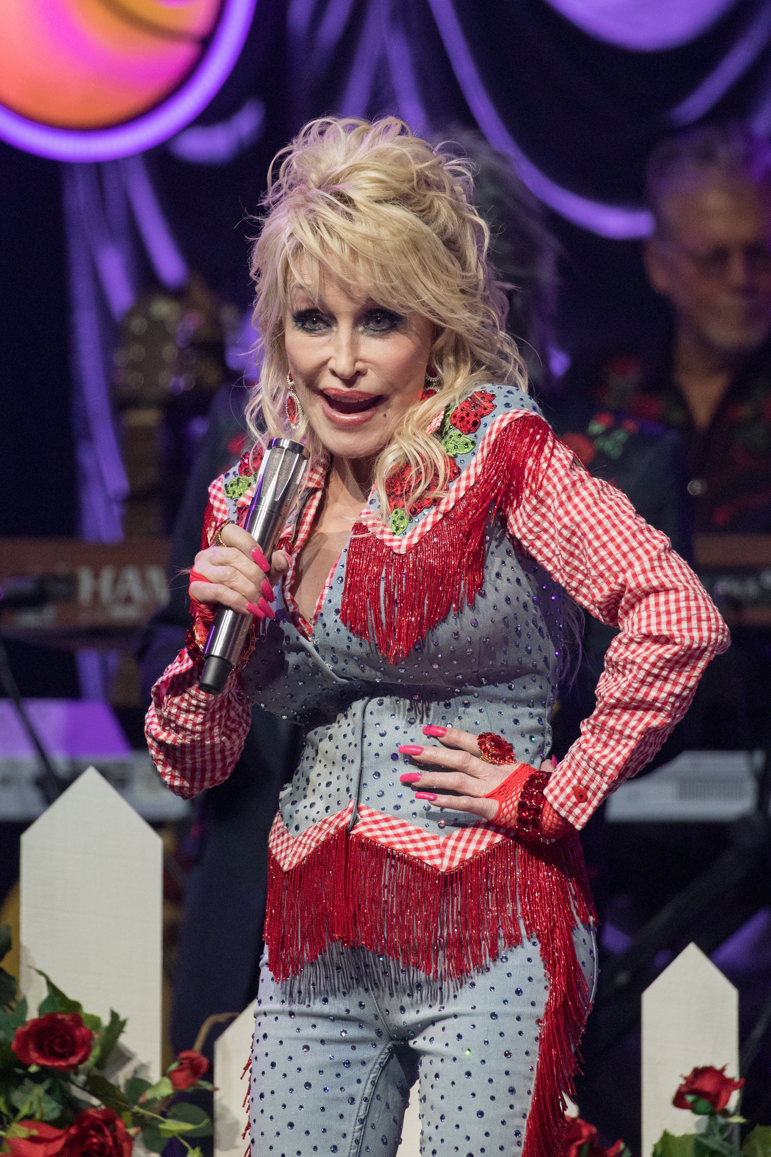 Singer-songwriter Dolly Parton performs onstage at "Dollyverse Powered By Blockchain Creative Labs on Eluv.io" during the 2022 SXSW Conference And Festival at ACL Live at The Moody Theater on March 18, 2022 in Austin, Texas. | Source: Getty Images