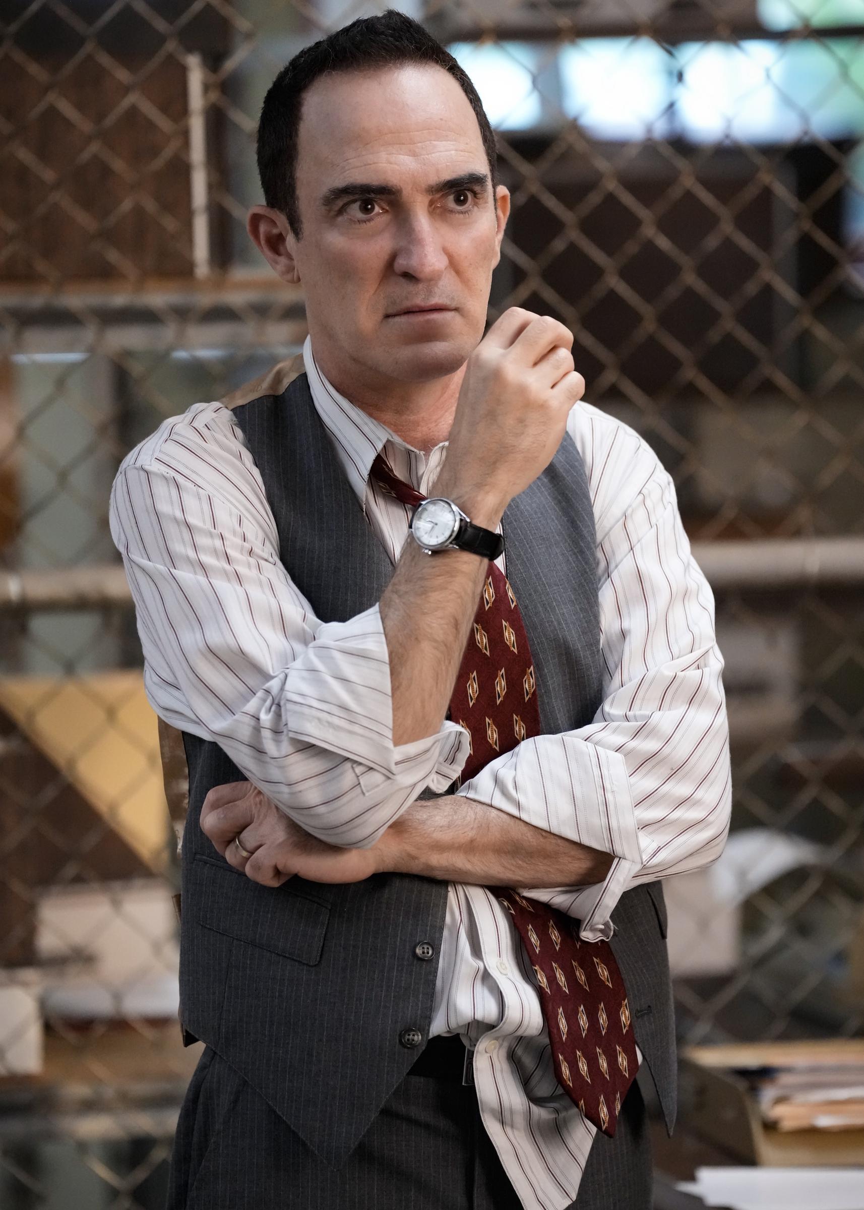 Patrick Fischler filming "NCIS: Origins" in 2024. | Source: Getty Images