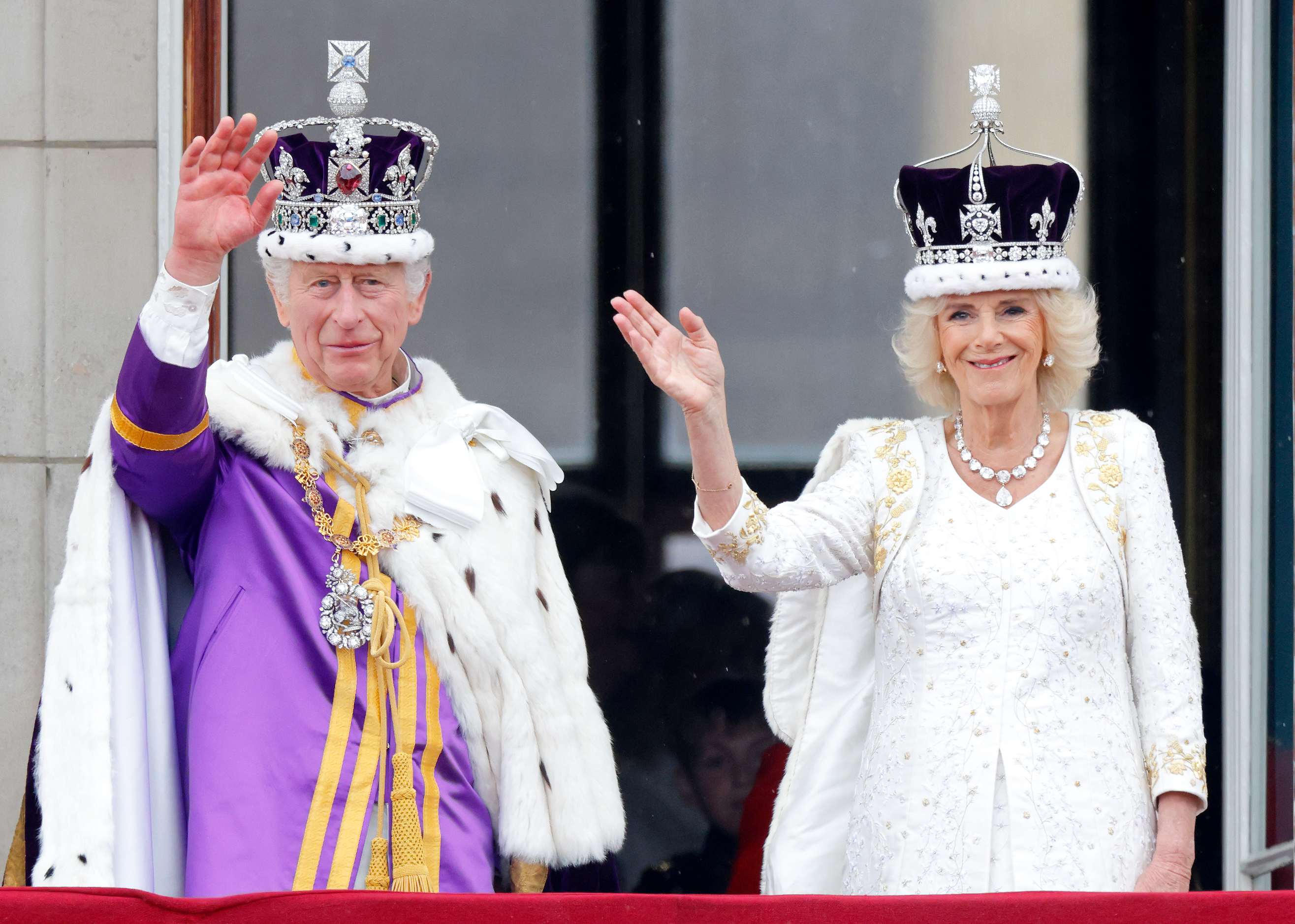 King Charles III and Queen Camilla after their Coronation in London, England on May 6, 2023. | Source: Getty Images