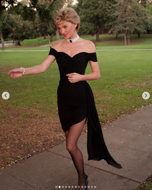 Elsa Hosk as the late Princess Diana for halloween, posted on Octber 31, 2024| Source: Instagram.com/hoskelsa