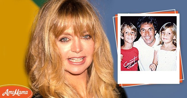 Goldie Hawn Inset: Bill Hudson with Kate and Oliver when they were younger | Source: Getty Images