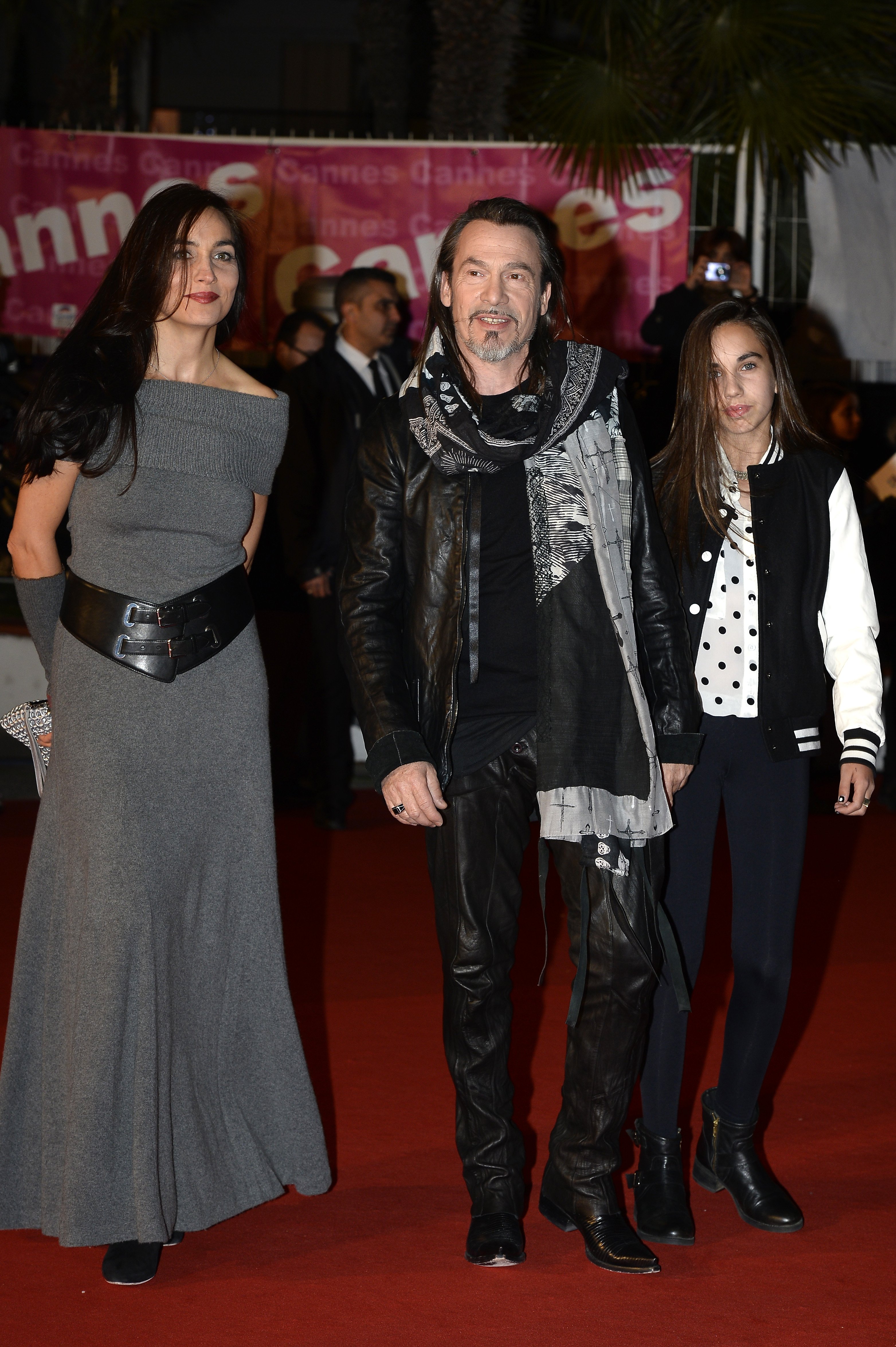 Florent Pagny, sa femme Azucena Pagny et leur fille Ael Pagny assistent aux 15e NRJ Music Awards au Palais des Festivals le 14 décembre 2013 à Cannes, en France. | Source : Getty Images