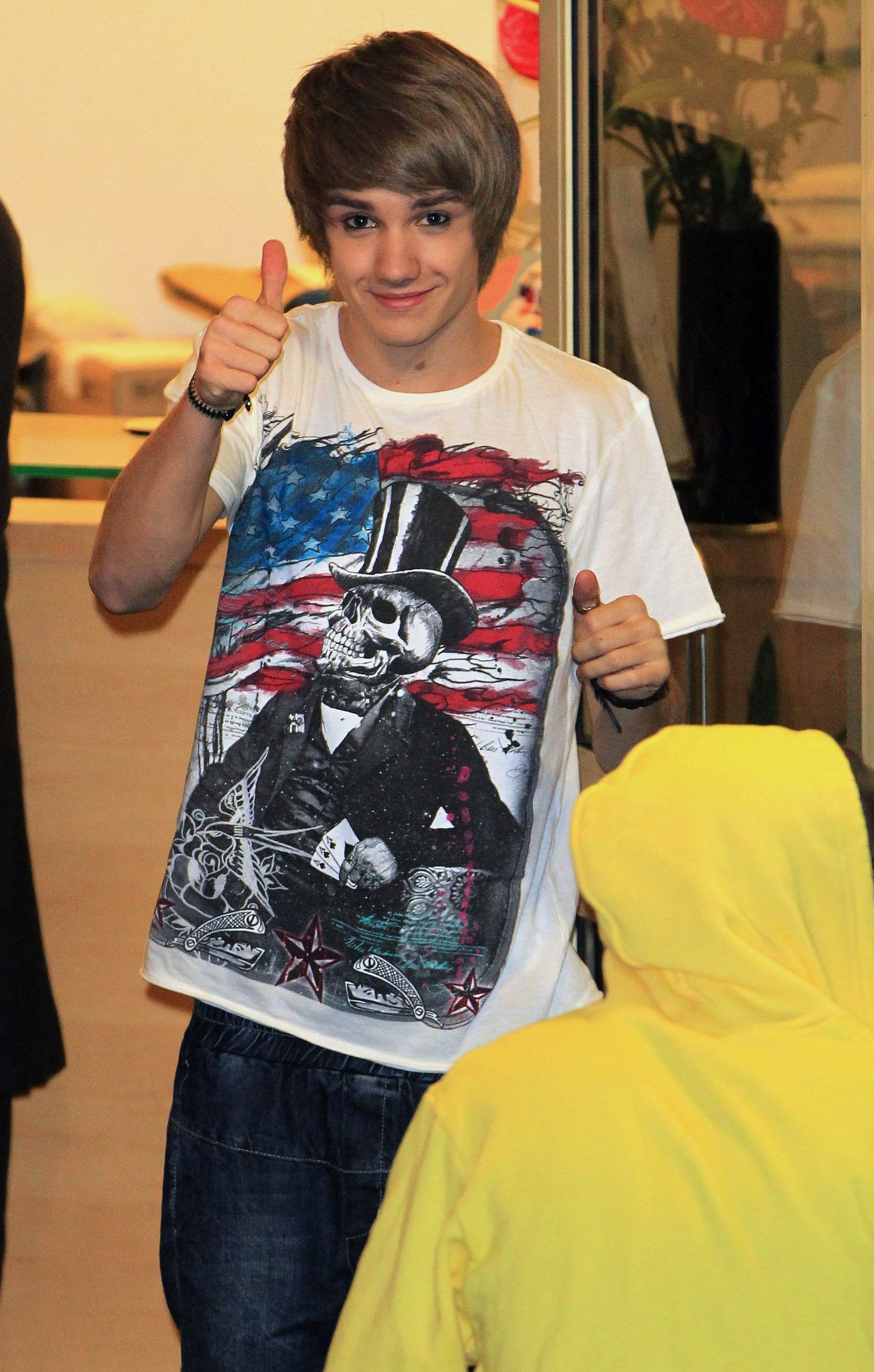 Liam Payne seen at the "X Factor" studio on October 31, 2010, in London, England. | Source: Getty Images